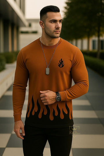 Product Name: 2 Pcs Men's Micro Printed Track Suit