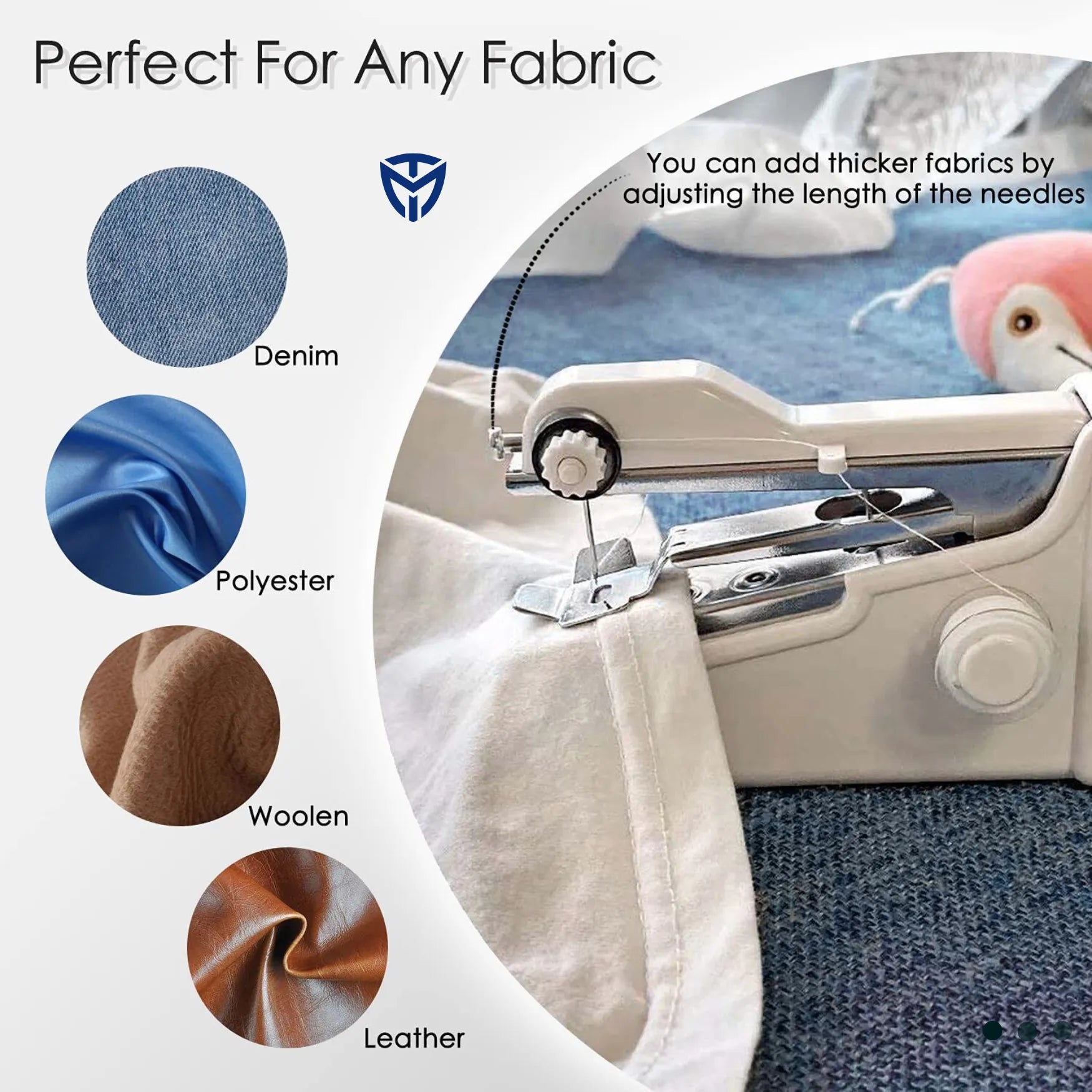 Mini Foldable Sewing (سلائ) Machine,Easy To Use,for Cloth Repairs, Fabric Stitching, Home and Travel Use - JELLA
